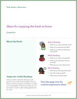 Reading Activity Guide: Planning Template
