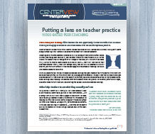 Cover for CenterView: Putting a Lens on Teacher Practice-Video-Based Peer Coaching