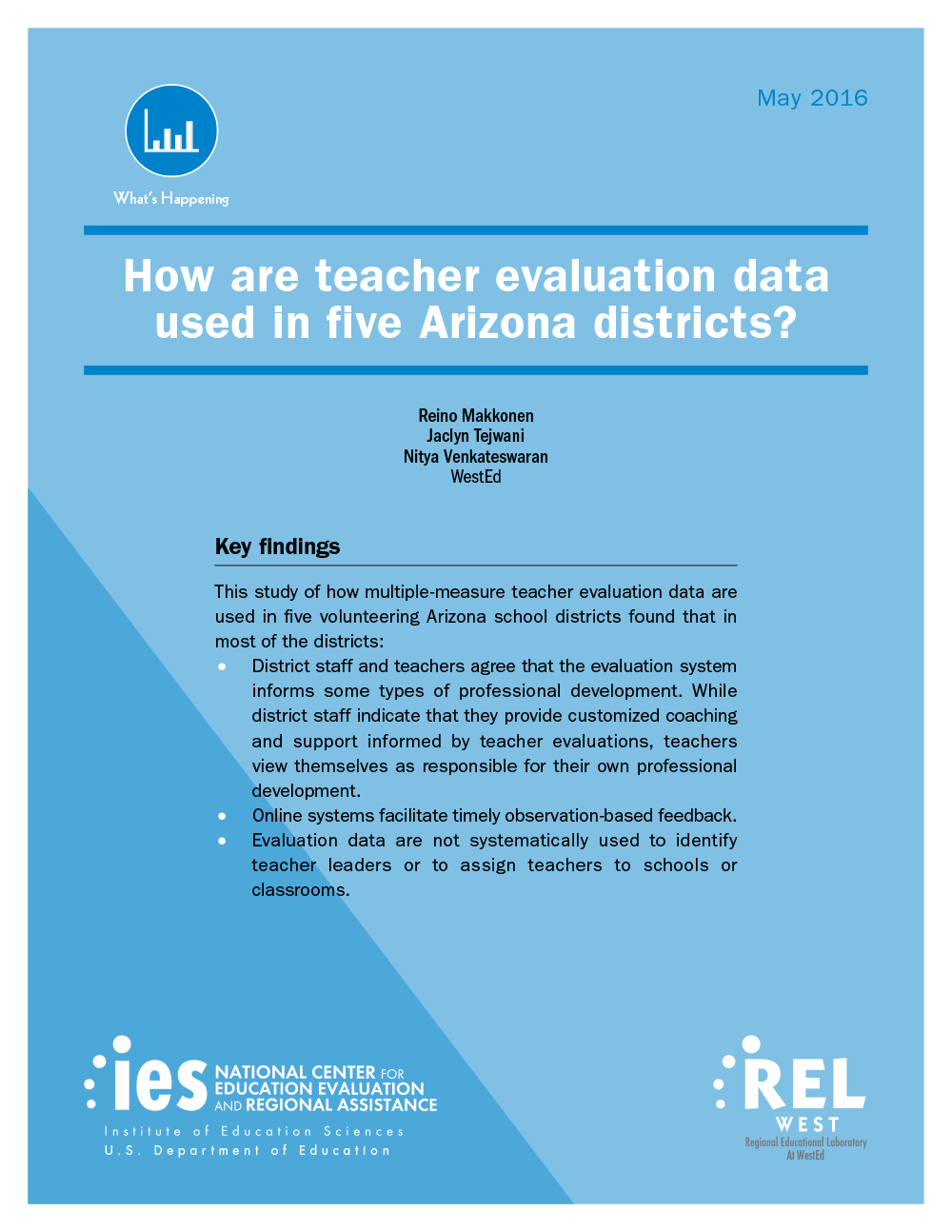 Cover, How Are Teacher Evaluation Data Used in Five Arizona Districts?