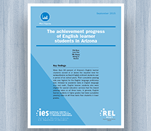 Cover for Achievement Progress of English Learner Students in Arizona