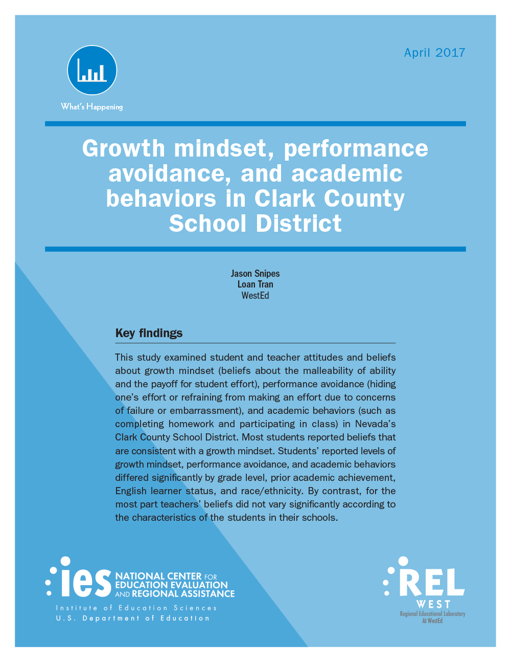 Growth Mindset, Performance Avoidance, and Academic Behaviors in Clark County School District