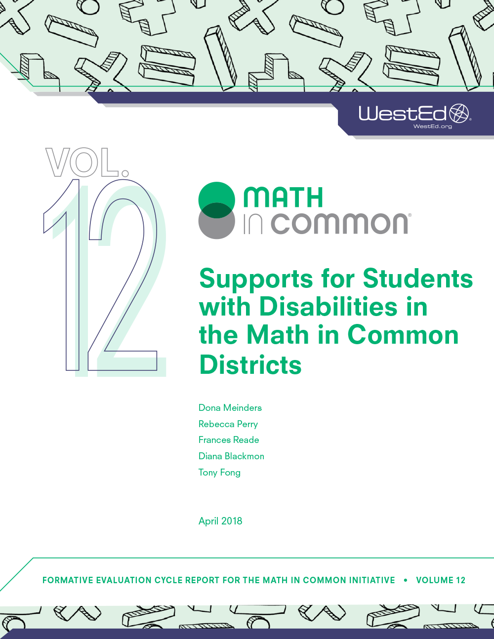 Supports for Students with Disabilities in the Math in Common Districts