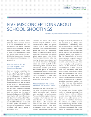Five Misconceptions About School Shootings