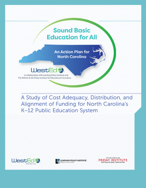 A Study of Cost Adequacy, Distribution, and Alignment of Funding for North Carolina's K–12 Public Education System report cover