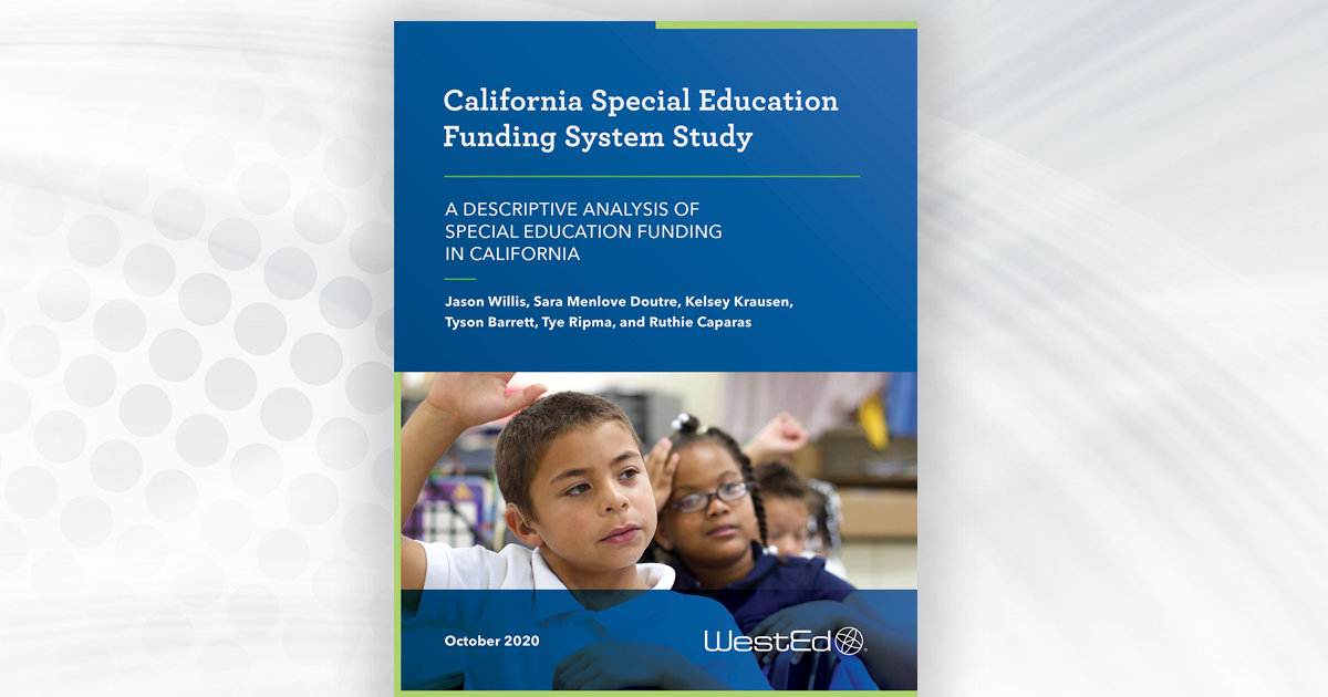 CA Special Education Funding System Study