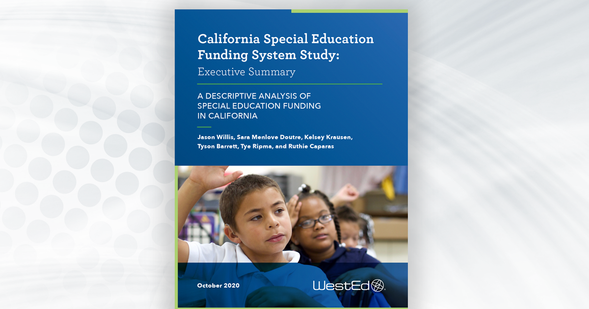 CA Special Education Funding System Study (Executive Summary)