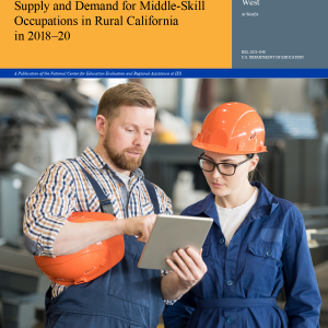REL West Supply and Demand for Middle-Skill Occupants in Rural California in 2018 through 2020