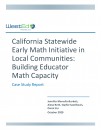 Cover of California Early Math Initiative In Local Communities