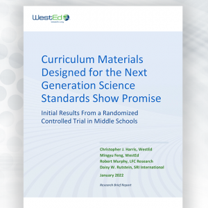 Curriculum Designed for the Next Generation Science Standards Show Promise: Initial Results From a Randomized Controlled Trial in Middle Schools