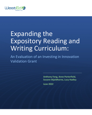 Expanding the Expository Reading and Writing Curriculum: An Evaluation of an Investing in Innovation Validation Grant