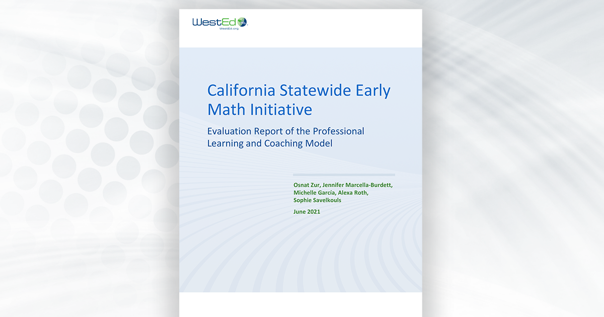 California Statewide Early Math Initiative