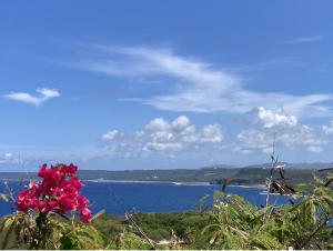 A scenic view near the Marine Laboratory at the University of Guam in the village of Mangilao. Credit: Jon Boxerman, June 2022.