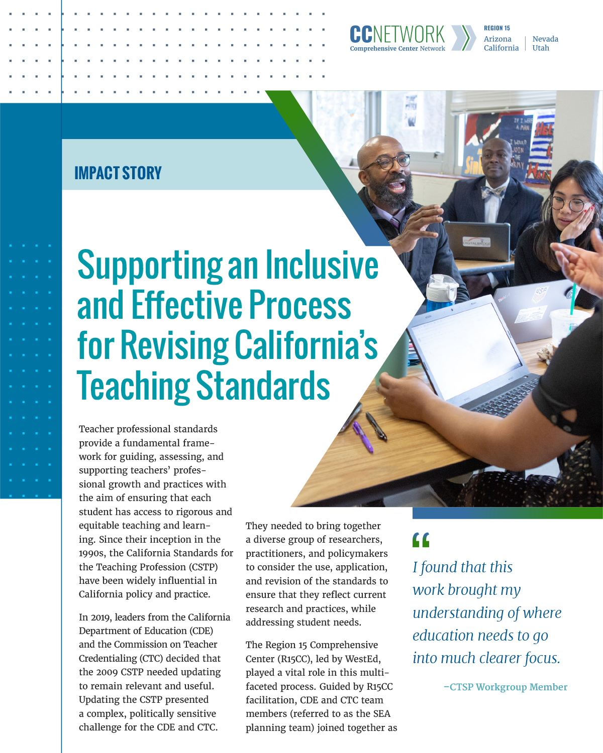 Supporting an Inclusive and Effective Process for Revising California's Teaching Standards