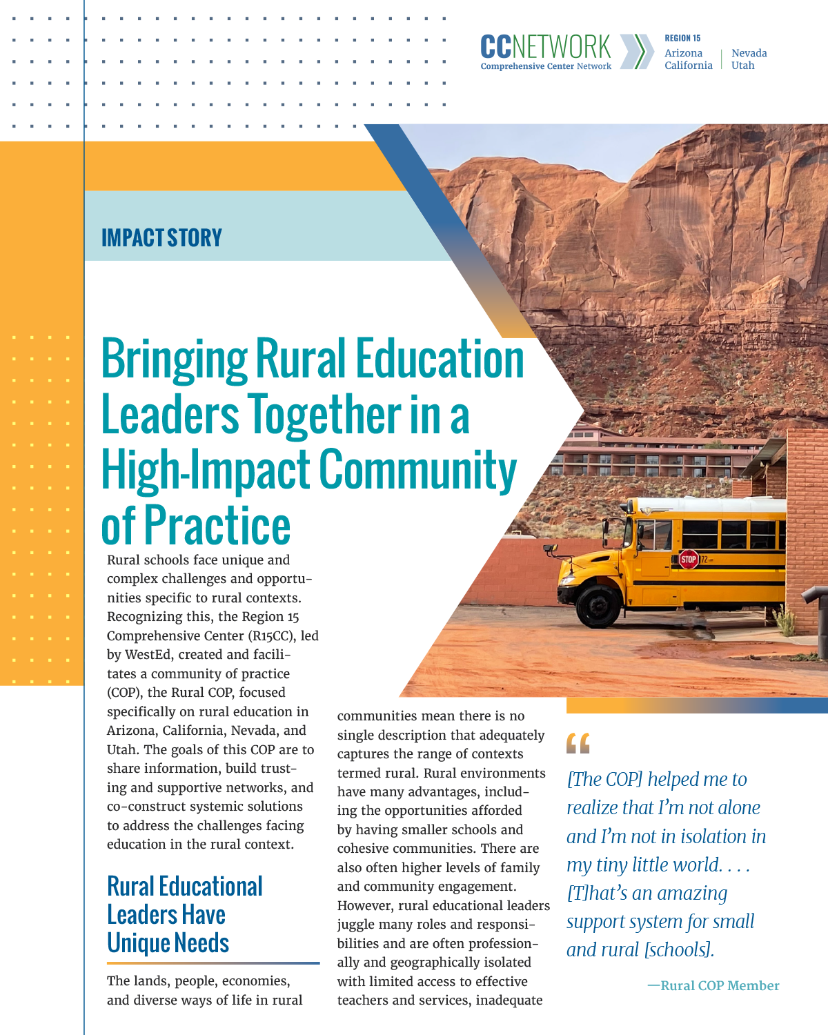 Bringing Rural Education Leaders Together in a High-Impact Community of Practice