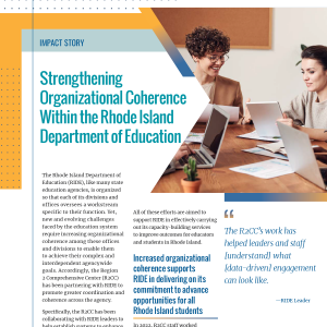 Strengthening Organizational Coherence Within the Rhode Island Department of Education