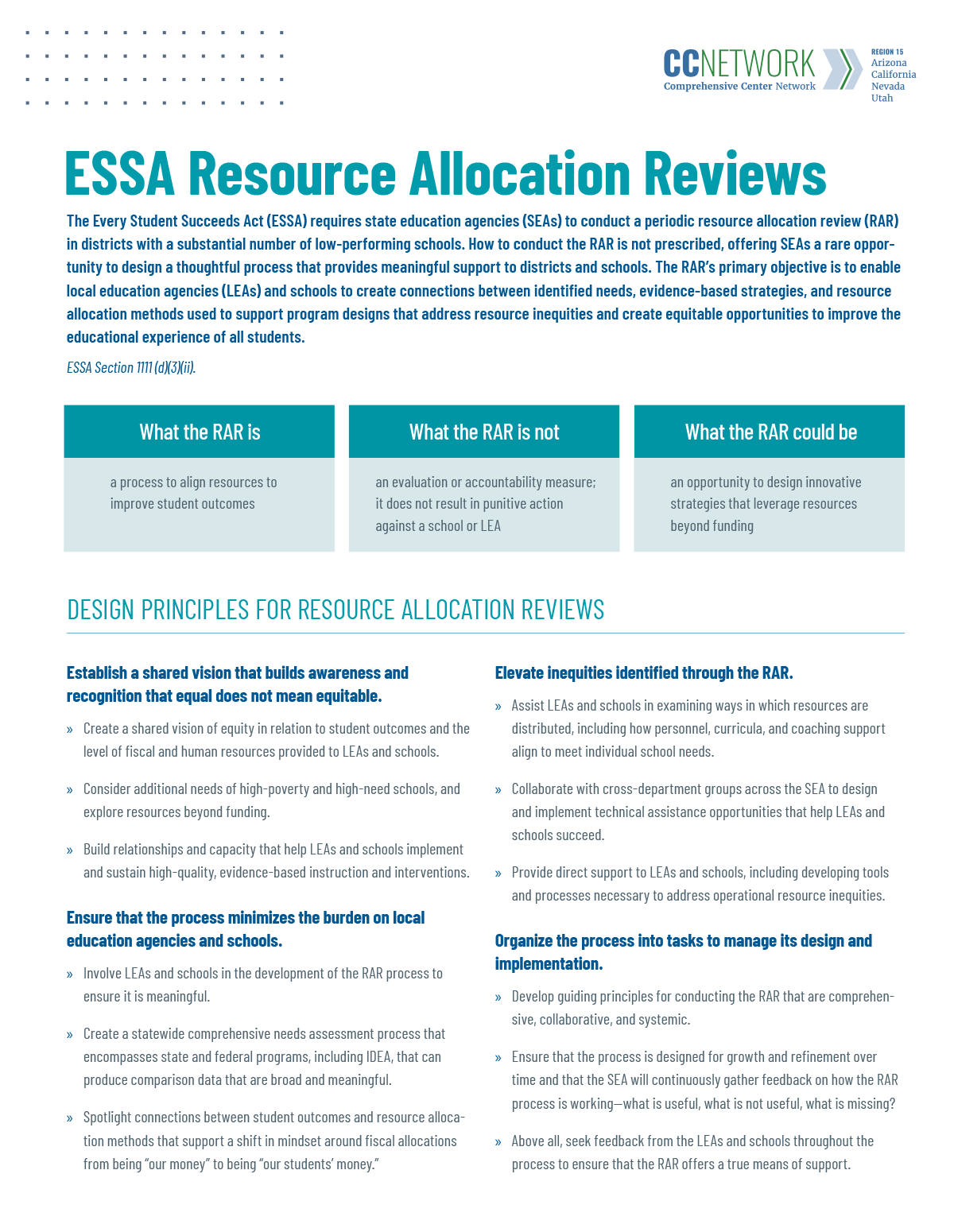 ESSA Resource Allocation Reviews