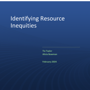 Identifying Resource Inequities