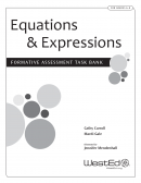 Cover image for Equations & Expressions: Formative Assessment Task Bank for Grades 6-8