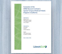 Cover image of Evaluation of the MIND Research Institute's ST Math Program in California
