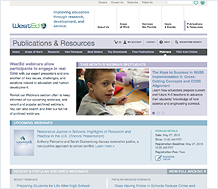 Screenshot of WestEd.org/webinars/