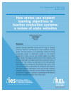 Cover image for How states use student learning objectives in teacher evaluation systems: a review of state websites