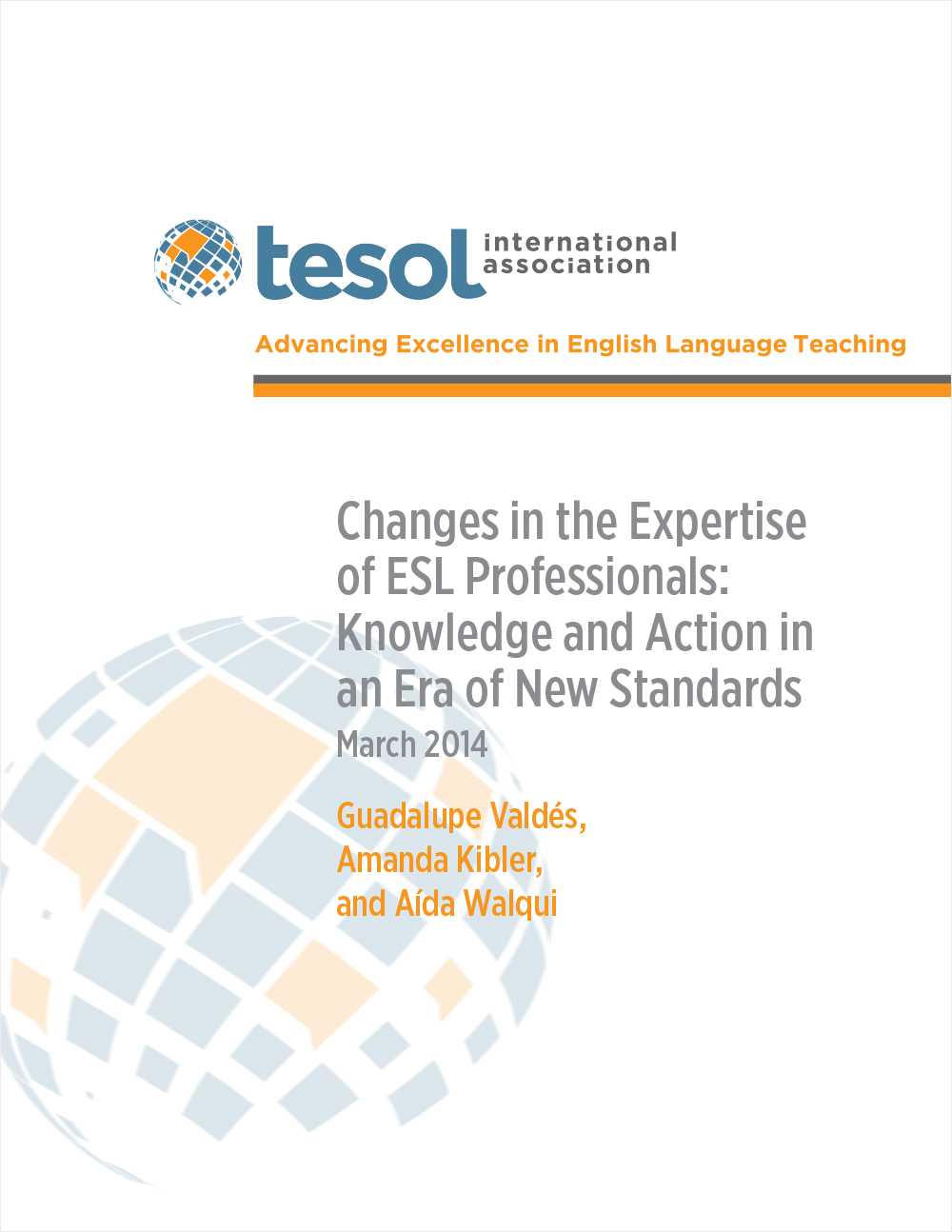 Cover image for Changes in the Expertise of ESL Professionals: Knowledge and Action in an Era of New Standards