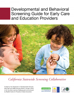Cover image for California Early Care and Education Screening Guide
