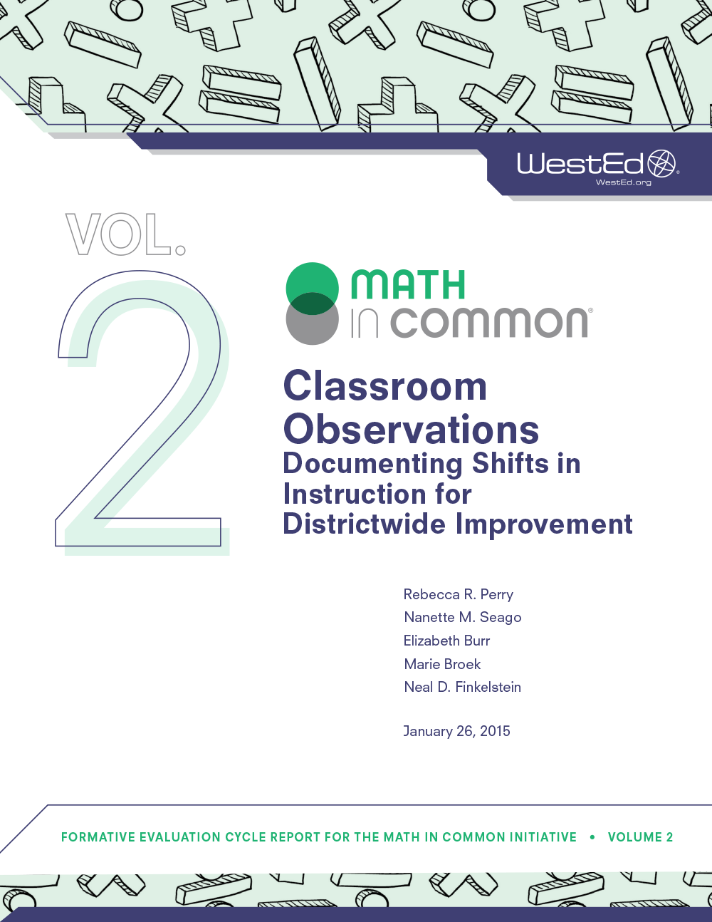 Cover image of Classroom Observations Documenting Shifts in Instruction for Districtwide Improvement