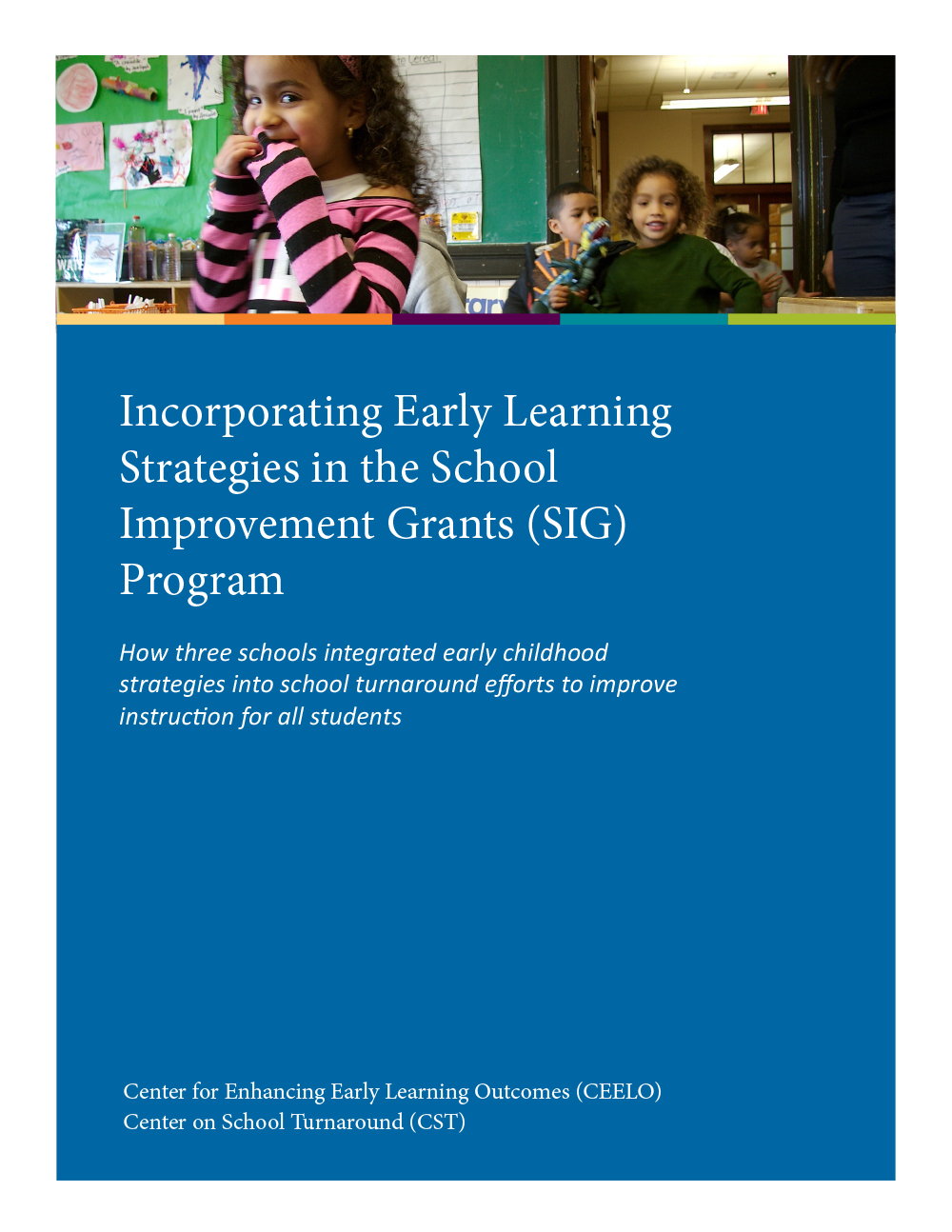 Cover image for Incorporating Early Learning Strategies in the SIG Program