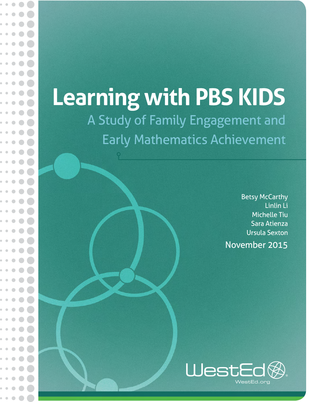 Cover for Learning with PBS KIDS: A Study of Family Engagement and Early Mathematics Achievement