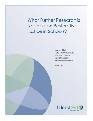 Cover image for What Further Research is Needed on Restorative Justice in Schools?